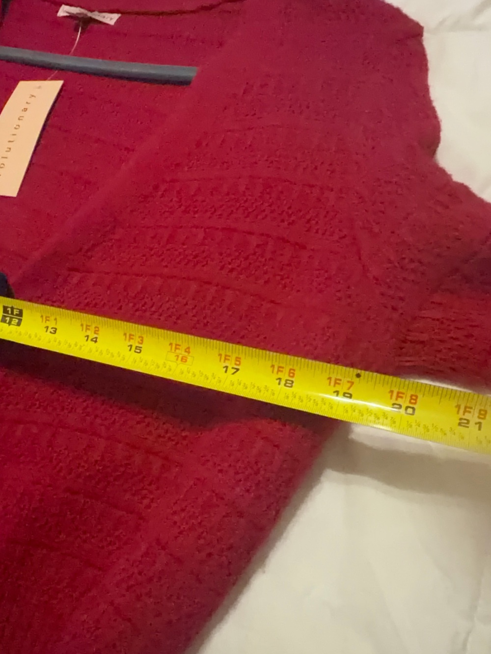 Diane Von Furstenberg Red V-Neck Bow-Front Cardigan with Black Bows - Picture 3 of 5
